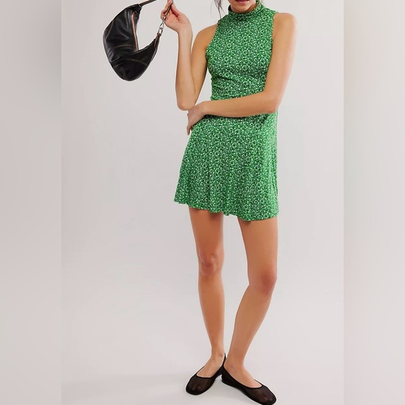 New Free People Check It Mini Dress Size Small - Picture 2 of 9